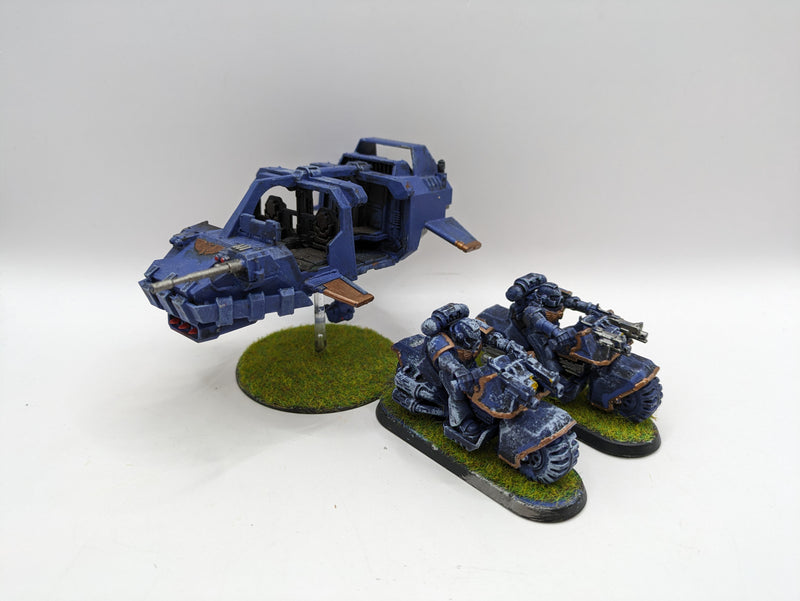 Warhammer 40k: Space Marines Land Speeder and Bikes (AO024)