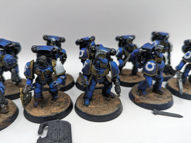 Warhammer 30/40k: Space Marine Ultramarines Assault MKIV Marines - Well Painted (BC112)