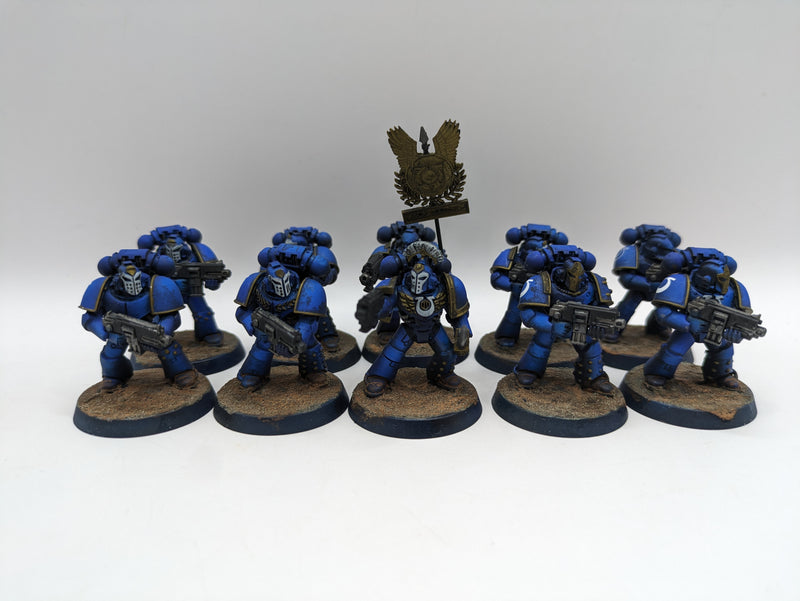 Warhammer 30/40k: Space Marine Ultramarines MKIV Marines - Well Painted (AW160)