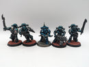 Warhammer 40k: Chaos Space Marine Scouts Alpha Legion Praetor and Marines (AJ115)