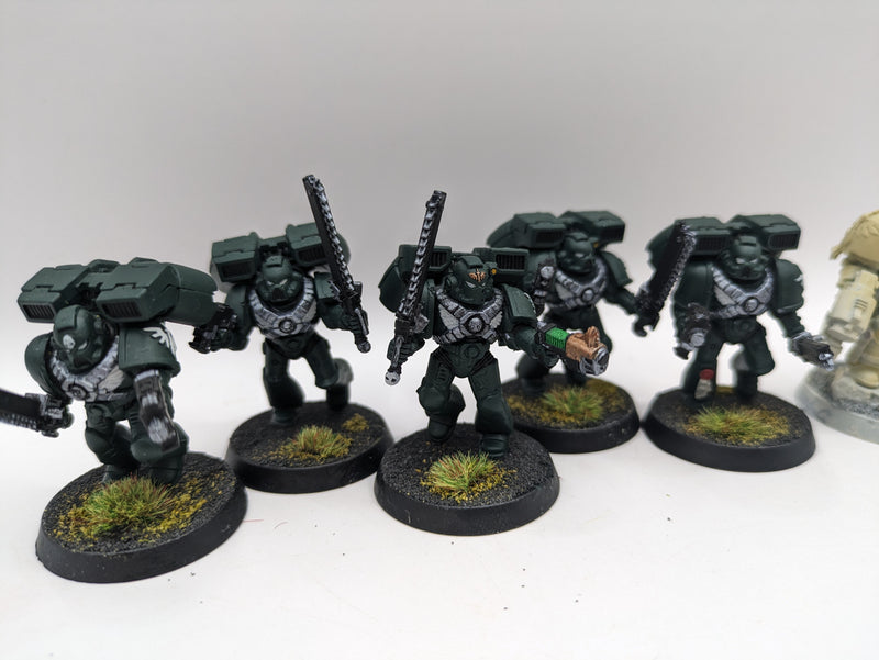 Warhammer 40k: Space Marine Dark Angel Terminator Captain and Assault Marines (AZ052)