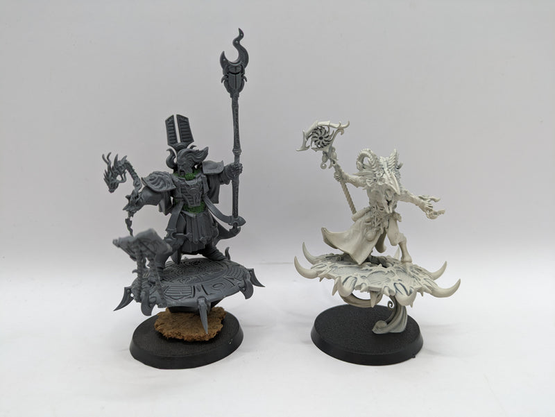 Warhammer 40k: Thousand Sons Exalted Sorcerer and Tzaangor Shaman (BC168)