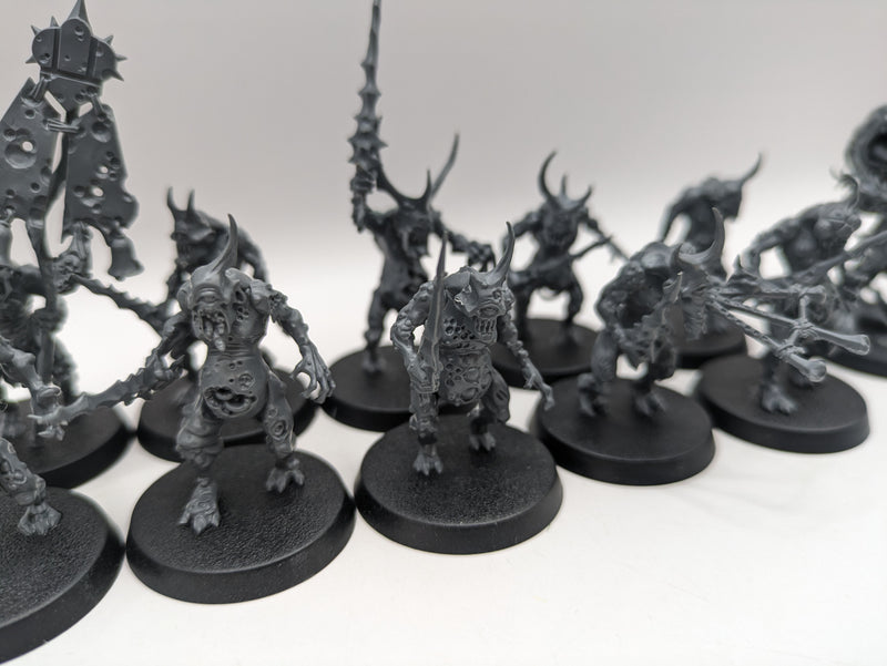 Age of Sigmar: Maggotkin of Nurgle Plaguebearers and Spoilpox Scrivener (AH096)