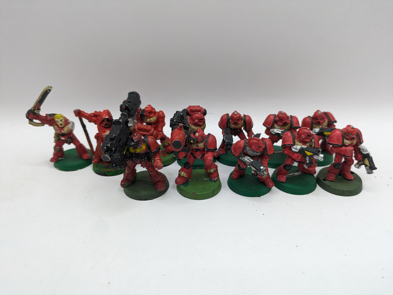 Warhammer 40k: Space Marine Blood Angels Metal Tactical Marines  (AL043)