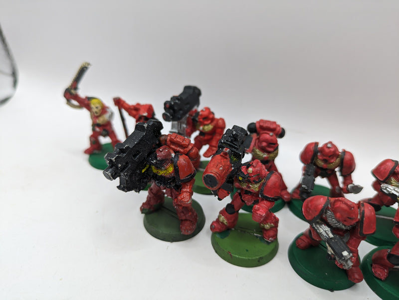 Warhammer 40k: Space Marine Blood Angels Metal Tactical Marines  (AL043)