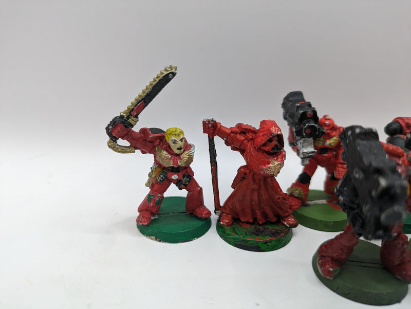 Warhammer 40k: Space Marine Blood Angels Metal Tactical Marines  (AL043)