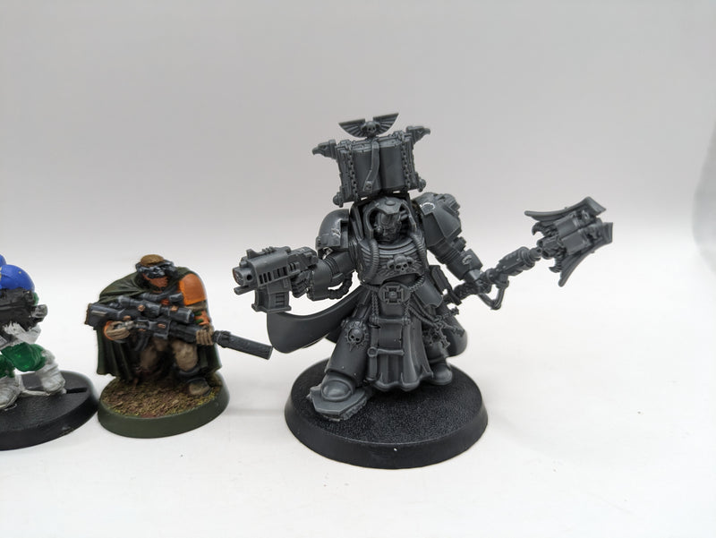 Warhammer 40k: Space Marines Metal Scouts and Plastic Terminator Librarian (AE103)