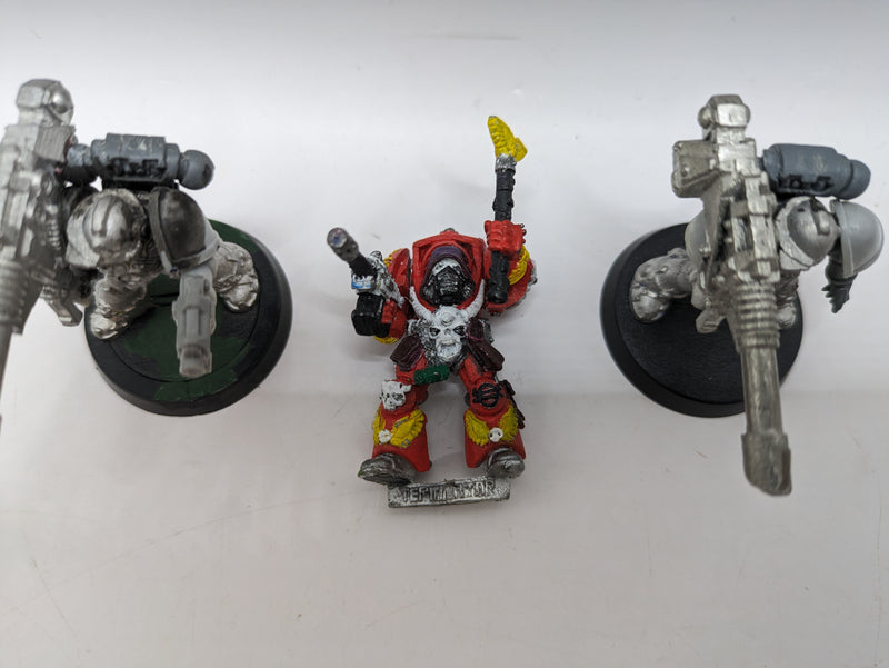Warhammer 40k: Space Marines Metal Lascannons and Librarian Terminator (AZ092)