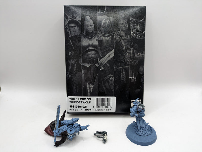 Warhammer 40k: Space Marine Space Wolves Ragnar Blackmane and Wolf Lord on Thunderwolf (AW112)