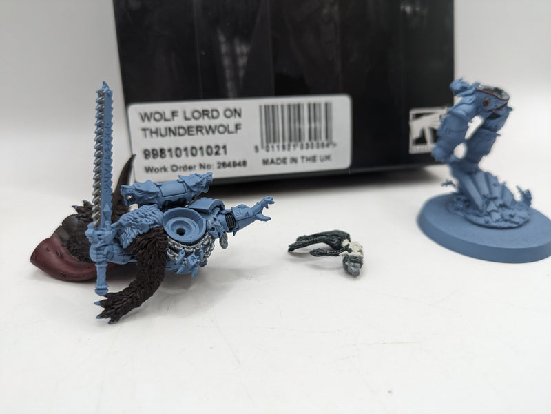 Warhammer 40k: Space Marine Space Wolves Ragnar Blackmane and Wolf Lord on Thunderwolf (AW112)