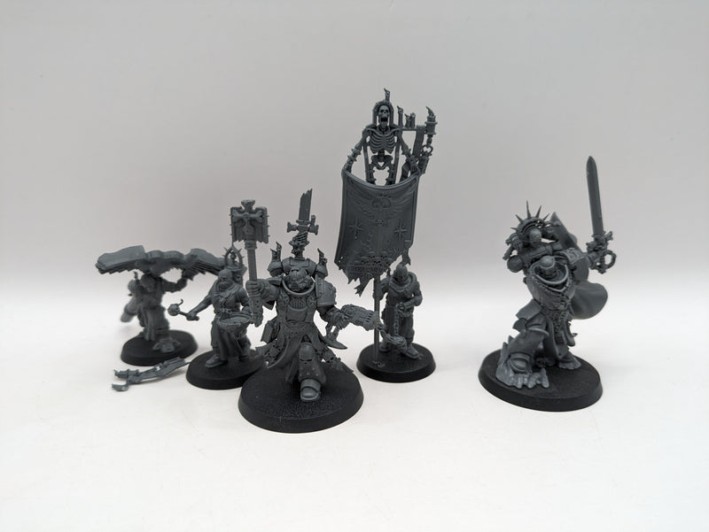 Warhammer 40k: Space Marine Black Templar Chaplain Grimaldus and Marshal (AW231)