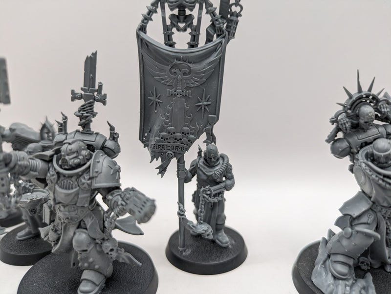 Warhammer 40k: Space Marine Black Templar Chaplain Grimaldus and Marshal (AW231)