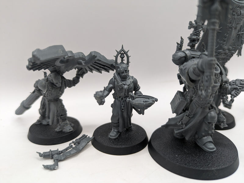 Warhammer 40k: Space Marine Black Templar Chaplain Grimaldus and Marshal (AW231)