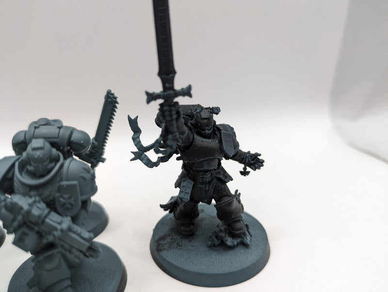 Warhammer 40k: Space Marine Black Templar Crusader Squad and Emperors Champion (AZ229)