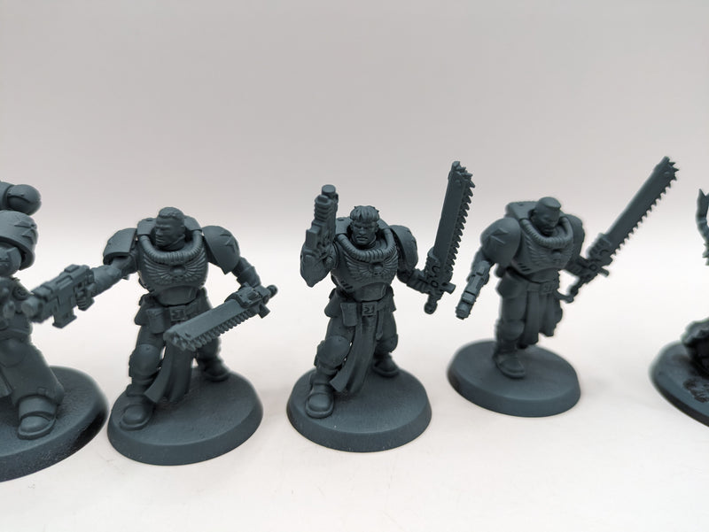 Warhammer 40k: Space Marine Black Templar Crusader Squad and Emperors Champion (AZ229)