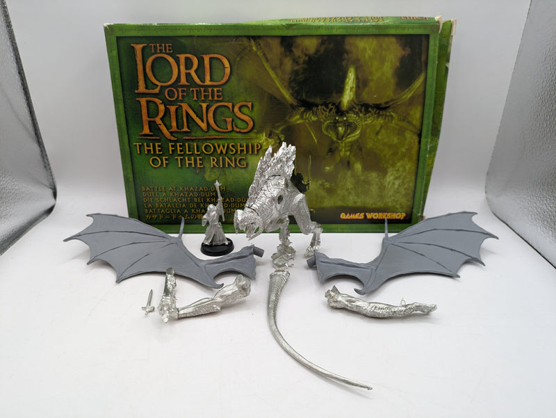 Lord of the Rings Middle Earth Strategy Battle Game: Metal Balrog and Gandalf - Part Built with Plastic Wings (AX036)