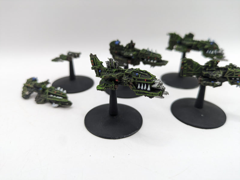 Warhammer 40k Battlefleet Gothic: Ork Onslaught Attack Ships (AO024)