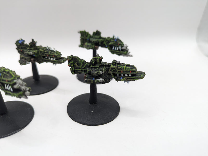 Warhammer 40k Battlefleet Gothic: Ork Onslaught Attack Ships (AO024)