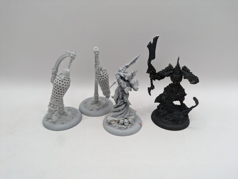 Privateer Press Warmachine: Cryx Lich Lord Venethrax, Bane Lord Tartarus and Misery cages (AT076)