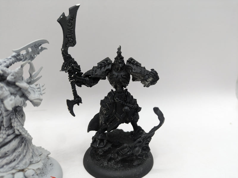 Privateer Press Warmachine: Cryx Lich Lord Venethrax, Bane Lord Tartarus and Misery cages (AT076)