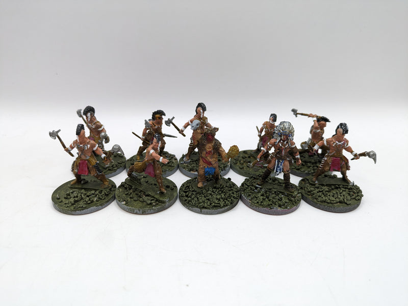 Warlord Games Mythic Americas: Nations Mohawk Warriors with Tomahawks and Medicine Man (AT116)