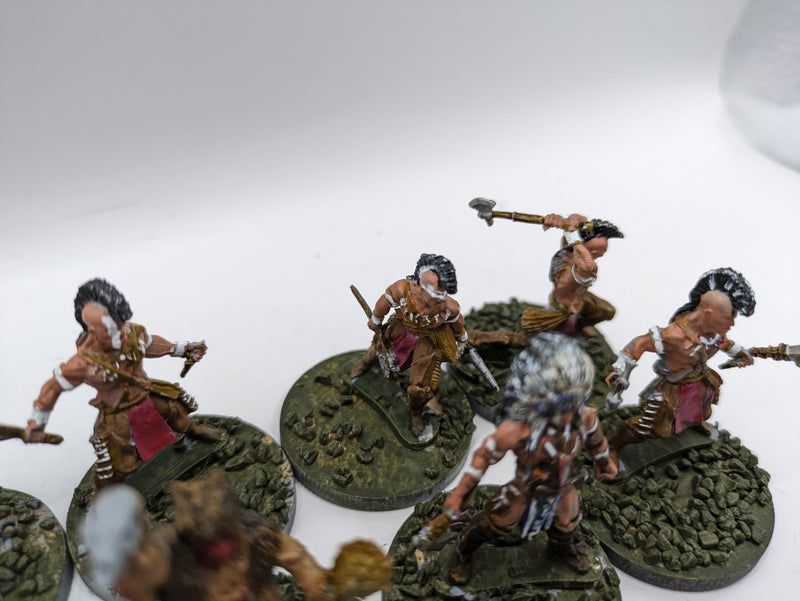 Warlord Games Mythic Americas: Nations Mohawk Warriors with Tomahawks and Medicine Man (AT116)