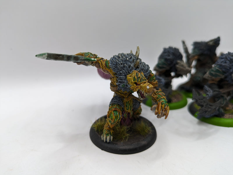 Privateer Press Warmachine Hordes: Circle Orboros Warpborn Skinwalkers and Alpha (BA193)