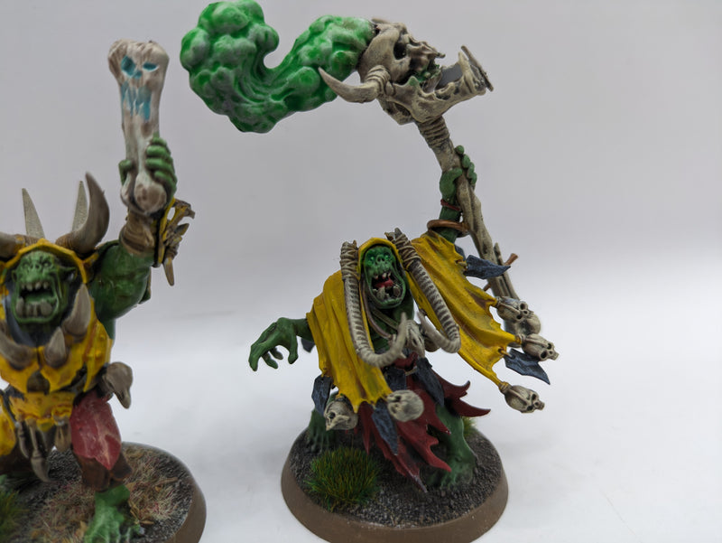 Age of Sigmar: Orruk Warclans Weirdnob Shaman and Warchanter (AW087)