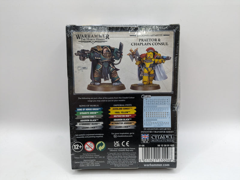 Warhammer 30k: Horus Heresy Space Marine Praetor and Chaplain Consul (AY833)