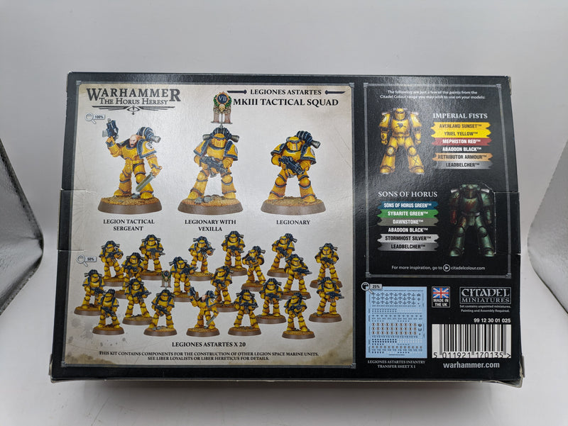 Warhammer 30k: Horus Heresy Space Marine MKIII Marines (AY834)