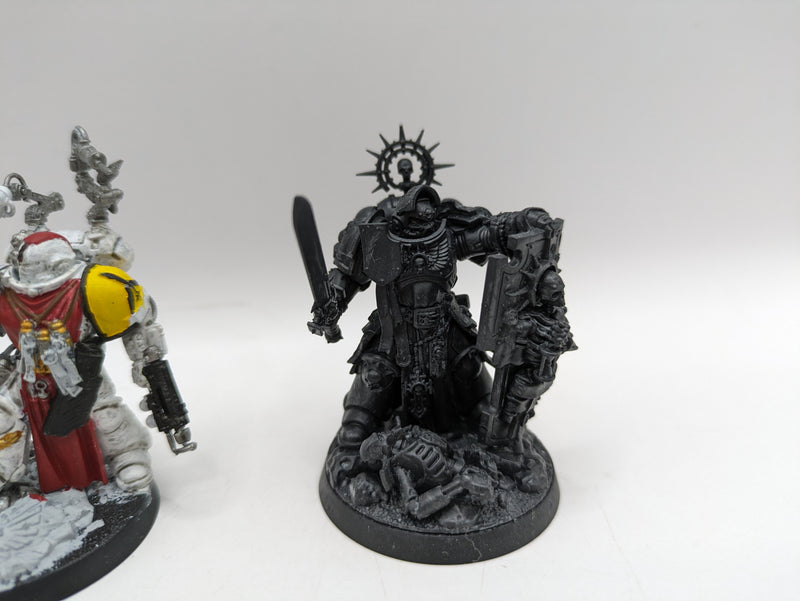 Warhammer 40k: Space Marine Bladeguard Captain and Apothecary (AD013)