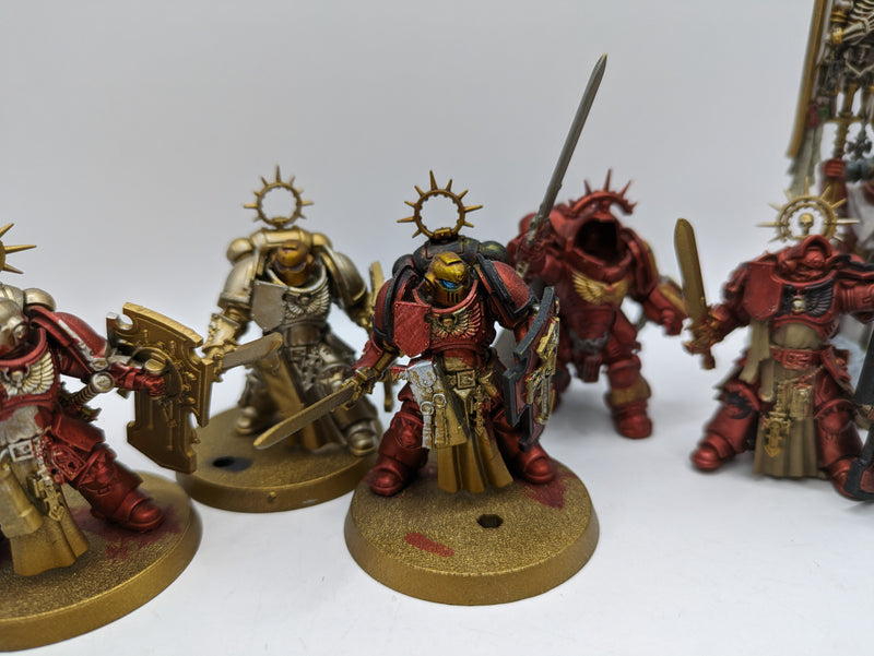 Warhammer 40k: Space Marine Bladeguard Veterans, Gravis Captain and Ancient (AA014)