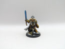 Warhammer 40k: Space Marine Imperial Fist Captain - Pro Painted (AD067)