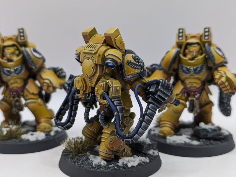 Warhammer 40k: Space Marine Imperial Fist Aggressors - Pro Painted (BA187)