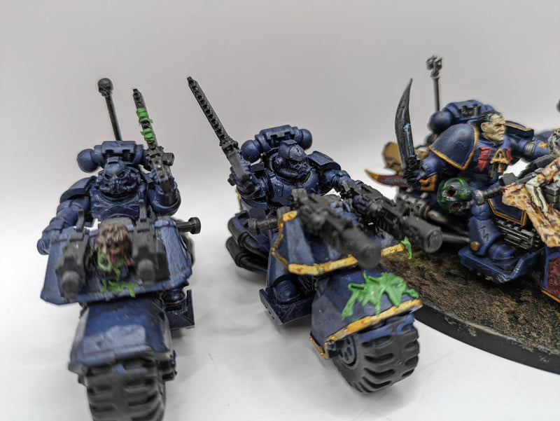 Warhammer 40k Chaos Space Marines Night Lords Bikers (BC055) Forgeworld