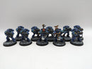 Warhammer 40k: Space Marine Ultramarine Tactical Squad with Lieutenant (AJ023)