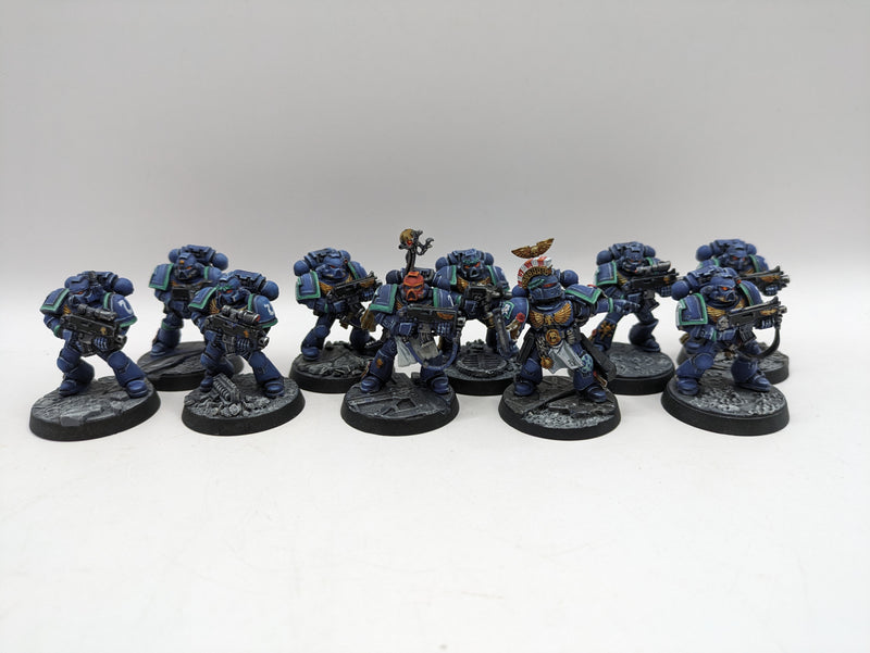 Warhammer 40k: Space Marine Ultramarine Tactical Squad with Lieutenant (AJ023)