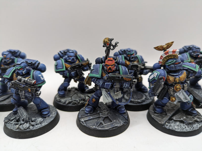 Warhammer 40k: Space Marine Ultramarine Tactical Squad with Lieutenant (AJ023)