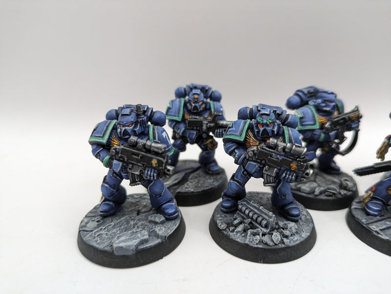 Warhammer 40k: Space Marine Ultramarine Tactical Squad with Lieutenant (AJ023)