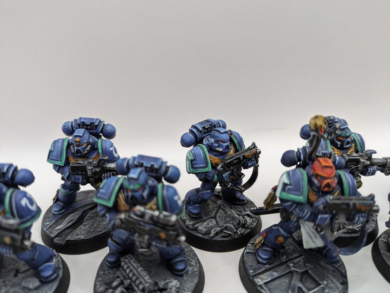 Warhammer 40k: Space Marine Ultramarine Tactical Squad with Lieutenant (AJ023)