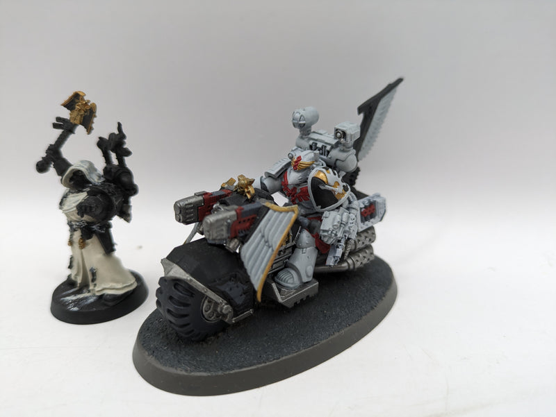 Warhammer 40k: Space Marine Dark Angels Asmodai and Apothecary on Bike (AT144)