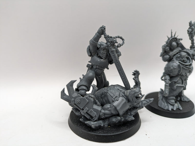 Warhammer 40k: Space Marine Black Templar Bayards Revenge and Marshal (AZ026)