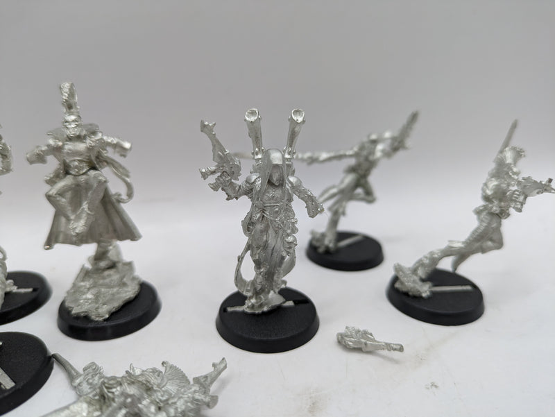 Warhammer 40k: Aeldari Metal Harlequin Troupe and Shadowseer (AL008)