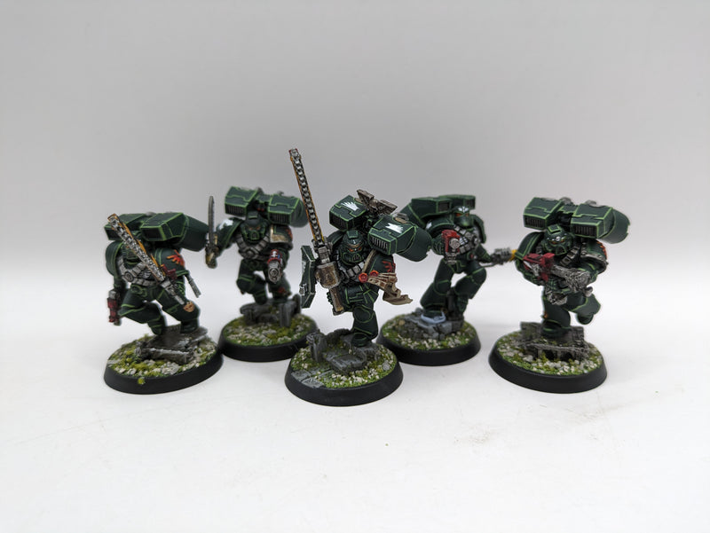 Warhammer 40k: Space Marines Dark Angels Assault Marines - Well Painted (AF078)