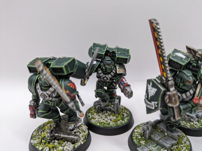 Warhammer 40k: Space Marines Dark Angels Assault Marines - Well Painted (AF078)