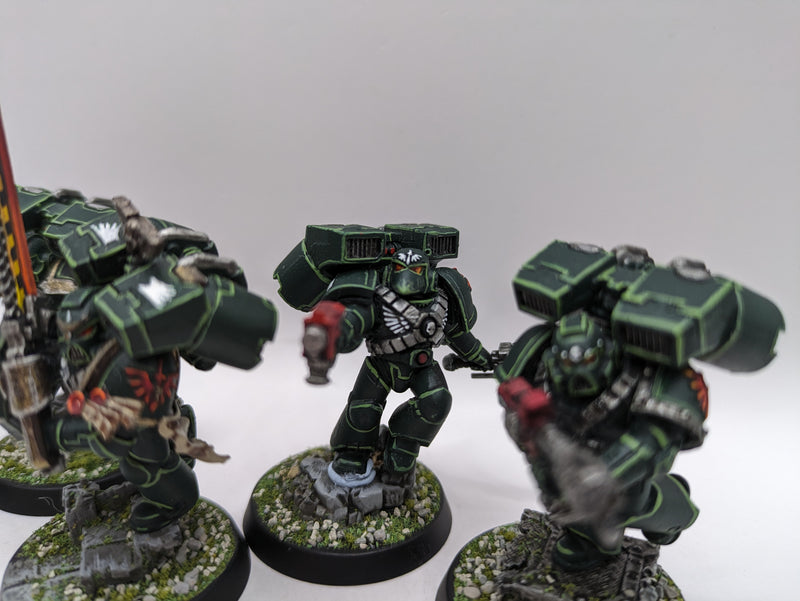 Warhammer 40k: Space Marines Dark Angels Assault Marines - Well Painted (AF078)