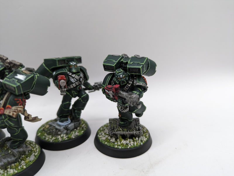 Warhammer 40k: Space Marines Dark Angels Assault Marines - Well Painted (AF078)