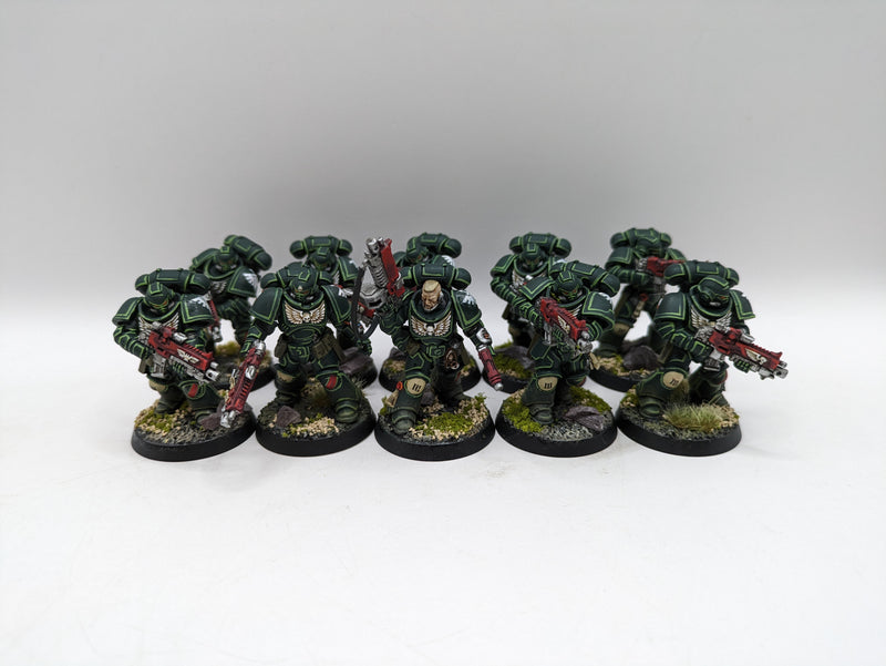 Warhammer 40k: Space Marines Dark Angels Intercessors - Well Painted (BC141)