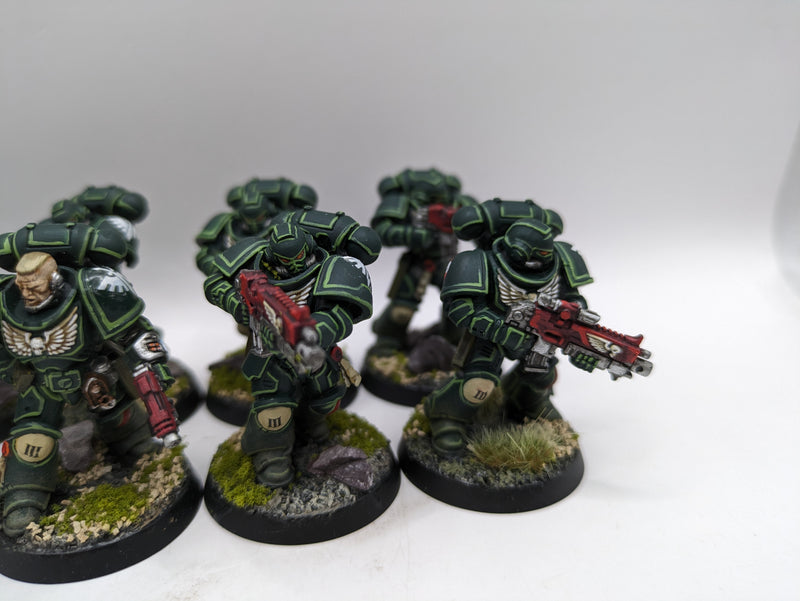 Warhammer 40k: Space Marines Dark Angels Intercessors - Well Painted (BC141)