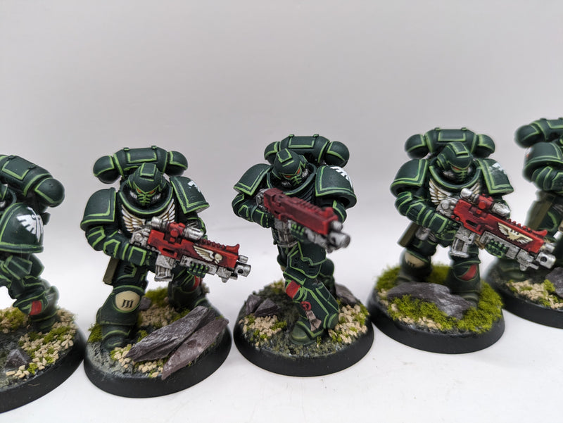 Warhammer 40k: Space Marines Dark Angels Intercessors - Well Painted (BC141)